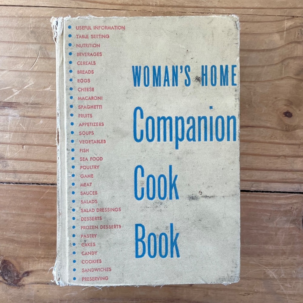 Vintage 1945 Woman's Home Companion Cookbook Recipes Cook Book‎ Hardcover